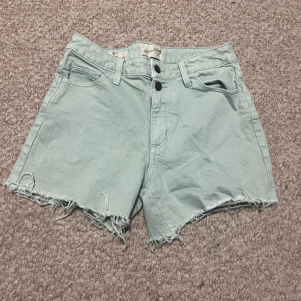 Teal Universal Thread Denim Shorts